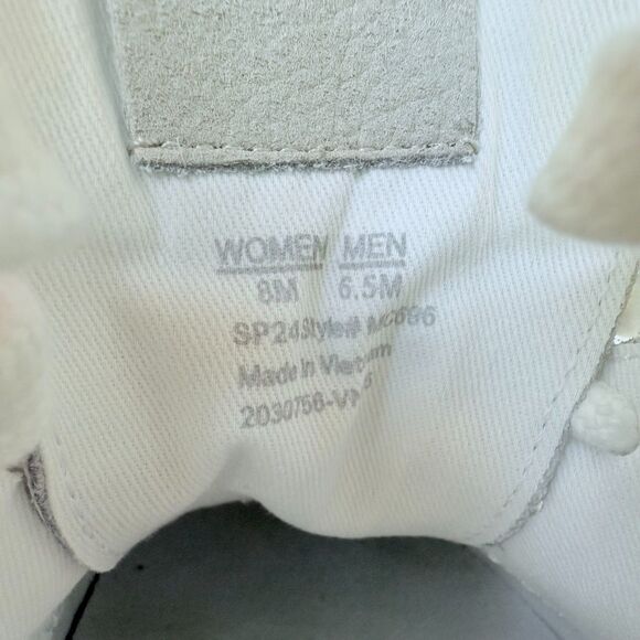 NWOB Madewell Women's Lace Up Court Sneakers in White Leather Size 8 - Picture 15 of 15